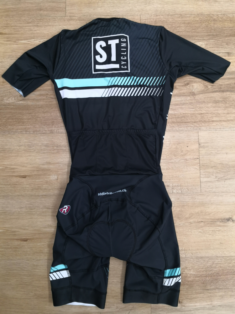 ST Cycling Triathlon Einteiler Aero mit Ärmel und Front-RV, L