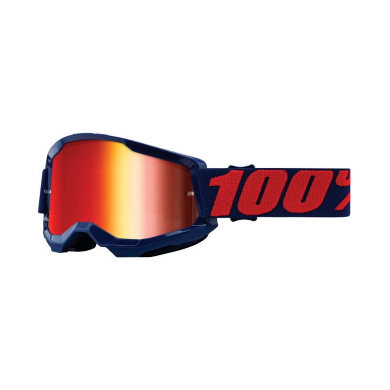 Ride 100% 100% Strata 2 Goggle Masego - Mirror Red Lens
