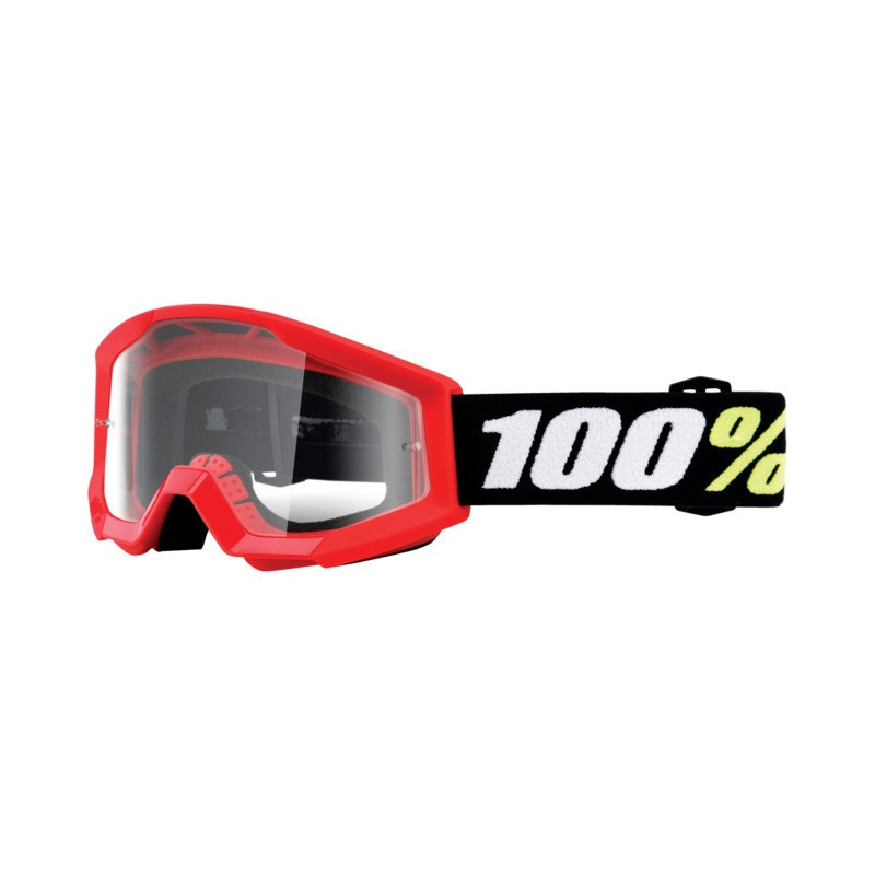 Ride 100% 100% Strata Mini Goggle red - clear Lens