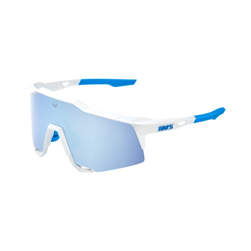 Ride 100% 100% Speedcraft Tall Glases Movistar Team white-Hi
