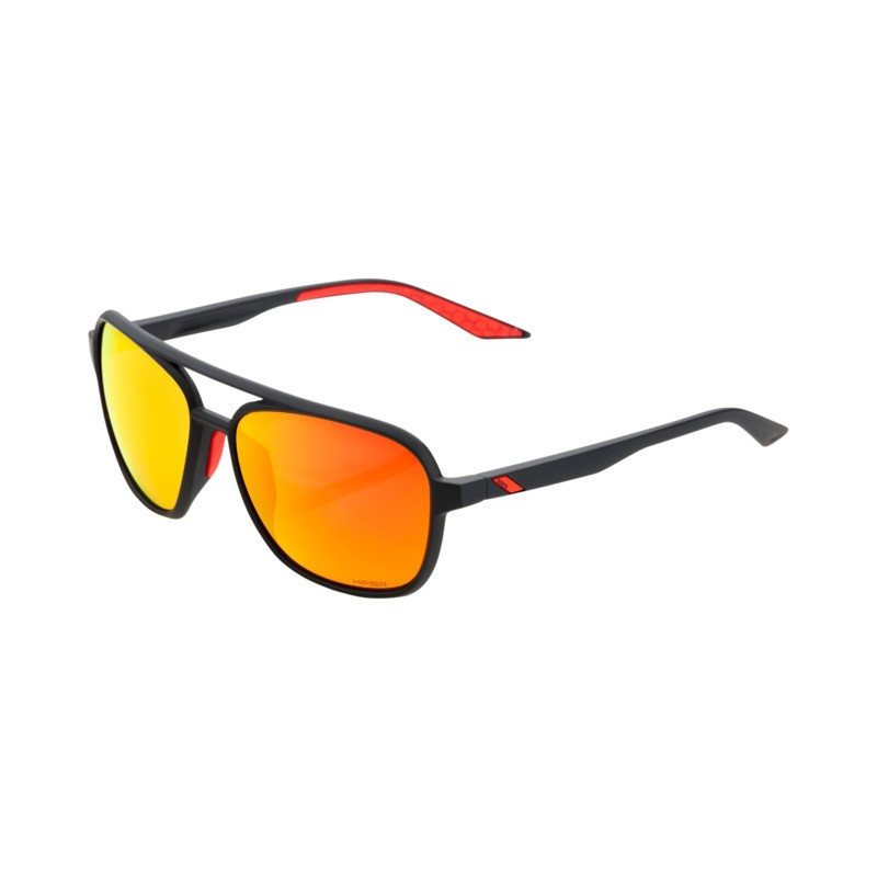 Ride 100% 100% Kasia Glases Soft Tact black-HiPER red ML
