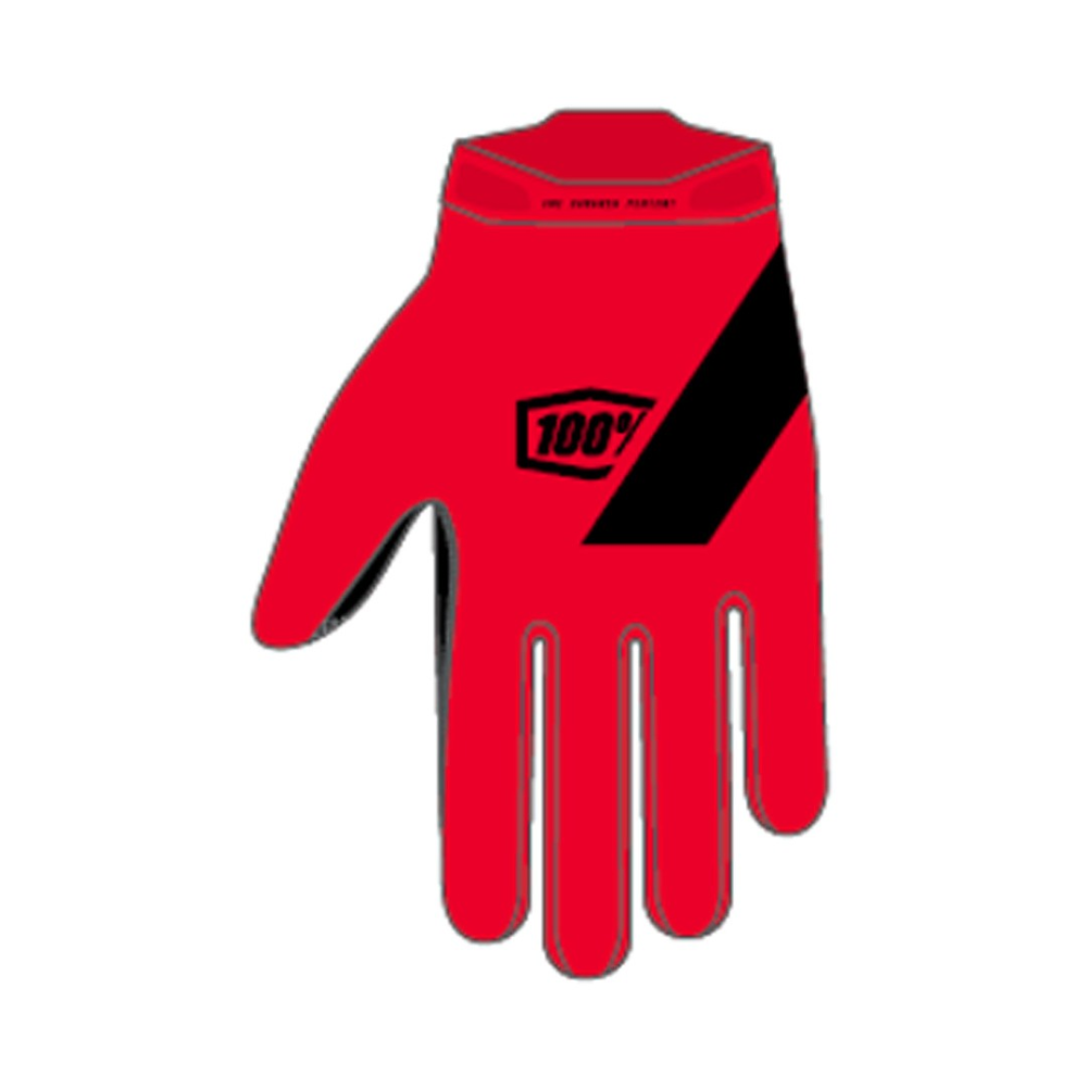 100% Ridecamp Gloves red, XL