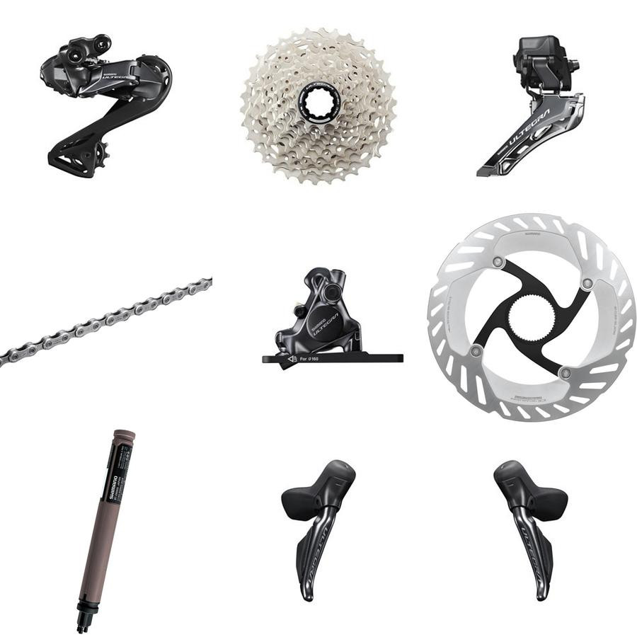 Shimano Ultegra Di2 R8100 Gruppe - 2x12-fach, ohne Kurbel