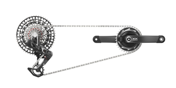 SRAM XX SL Eagle T-Type Powermeter Groupset 165 34Z, RD, Controller, Kette, Kassette