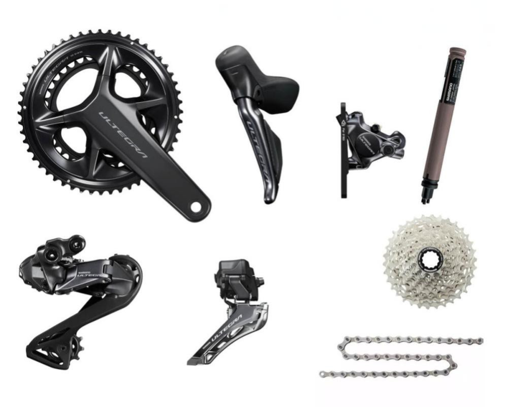 Shimano Ultegra Di2 Gruppe Disc 12-fach, R8100 Serie, 175, 12 speed / 11-34