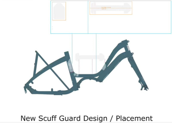 TERN Bikes TERN Sticker, NBD Scuff Guard, Rahmenschutzkl