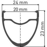 DT Swiss Felge R 470 db 700c, Disc Brake, 20mm, 28 Loch, schwarz