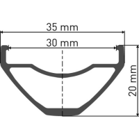DT Swiss Felge E 532 29", Disc Brake, 30mm, 28 Loch, schwarz