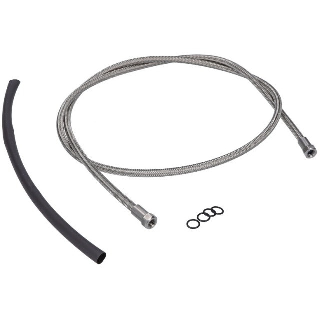 Trickstuff Bremsleitungsset Goodridge raw 5mm, 900mm, inkl. 2x 5mm Überwurfmutter