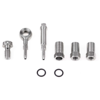 Trickstuff Goodridge Leitungsanschlussset, Für 6mm Goodridge-Leitung, silber