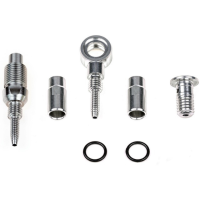 Tricktuff Trickstuff Leitungsanschlussset, Für Kevlar Leitung, silber, M8x0.75 & Banjo 5mm