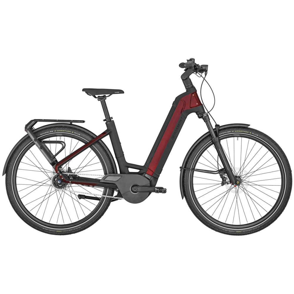 Bergamont E-Ville Expert, shiny mirror red, 54