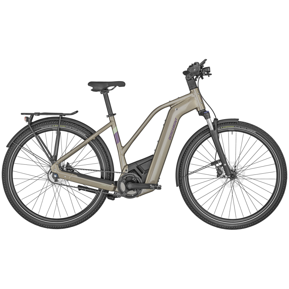 Bergamont E-Horizon Elite 7 Belt Lady, shiny taupe brown, 48