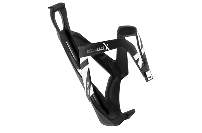 Elite Bidonhalter Custom Race X, glossy black-white