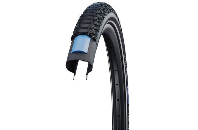 Schwalbe Pneu Marathon Plus Tour 26x2.00 Starr mit Reflexstreifen black