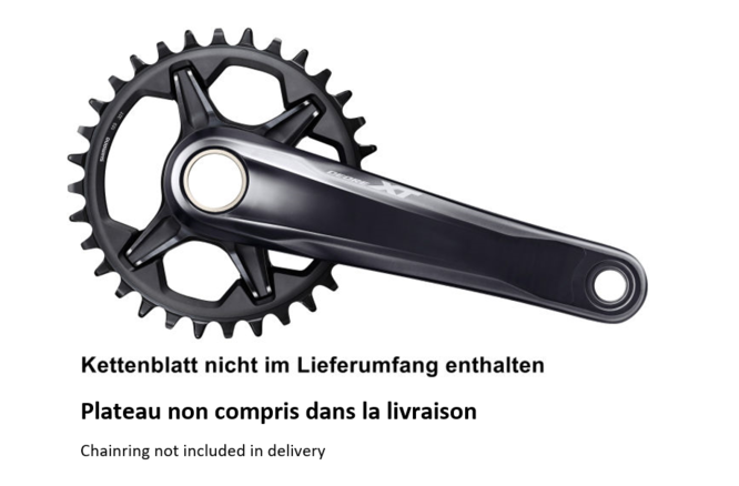 Shimano Kettenradgarnitur XT FC-M8130 ohne Kettenblatt CL: 56.5 mm, 170