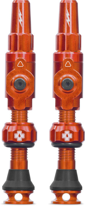 Muc-Off Tubeless Valves Big Bore Lite orange 65mm