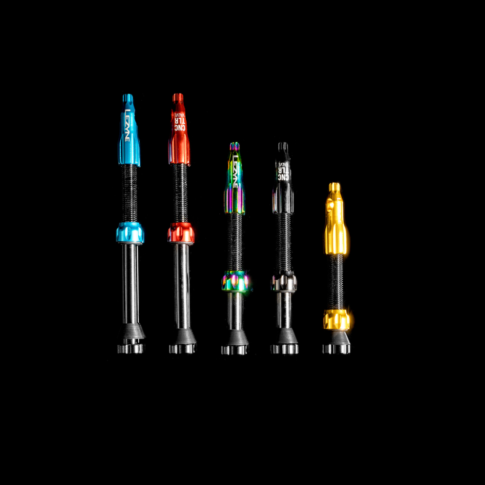 Lezyne CNC TLR Valve - 80MM, Schwarz