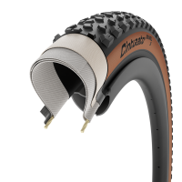 Pirelli Cinturato Gravel TLR S, black/tan-wall, 45mm