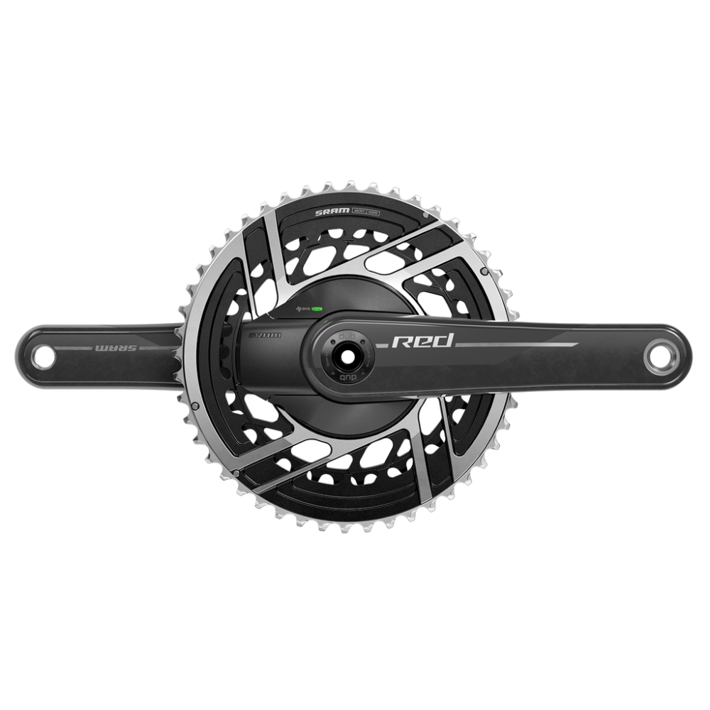 SRAM MY24 Power Meter Crankset Red AXS 2x DUB, 160mm/50/37t, natural carbon