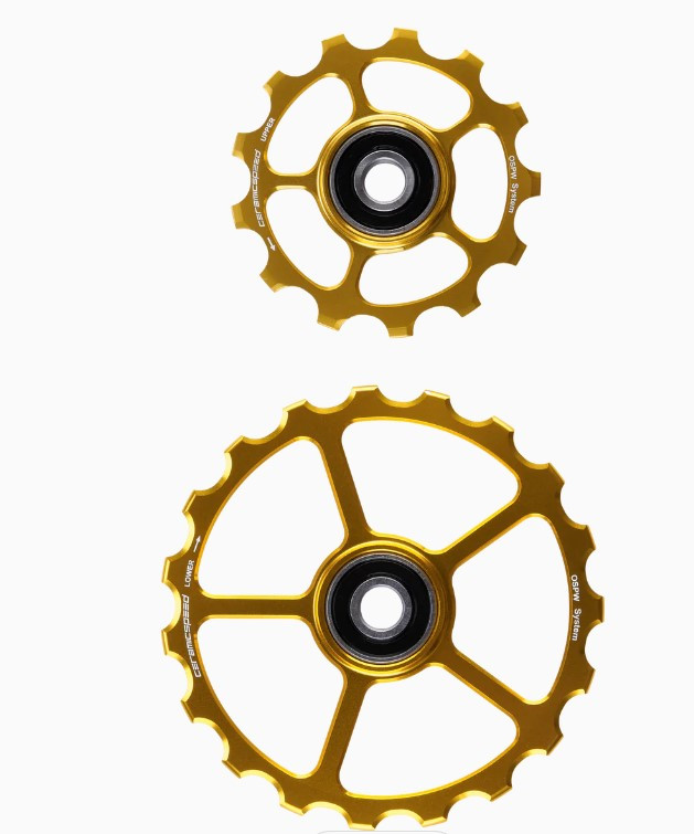 CeramicSpeed OS Pulley Wheels (spare) 13/19 Zähne, Gold
