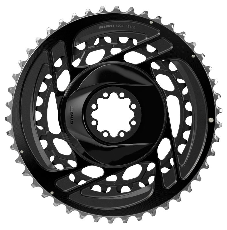 SRAM Kettenblatt Kit 46-33Z Direct Mount 2x12 Force AXS D2, non-power, black