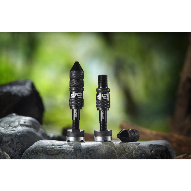 Ethirteen Tubelessventil Schrader Quickfill Gen2 Aluminium , 2 Stk 23-31mm, Orange