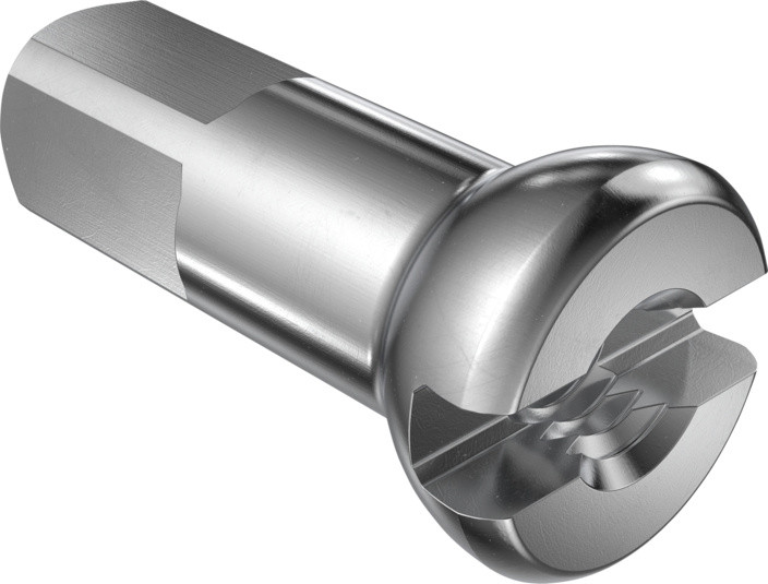 DT Swiss Pro Head Nippel Messing 2.34/14mm, silber, 100 Stk.