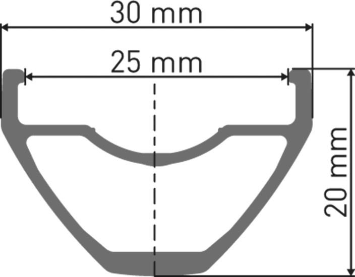 DT Swiss H 522 Felge DB 29" 25 32L