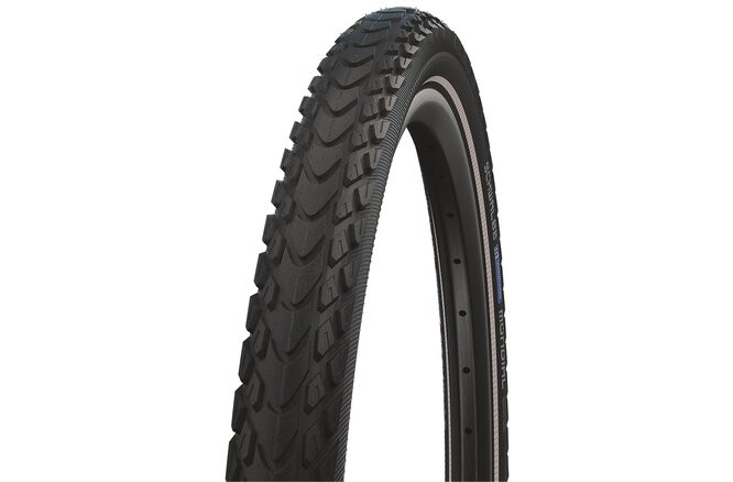 Schwalbe Pneu Marathon Mondial 700C Starr mit Reflexstreifen black, 42mm