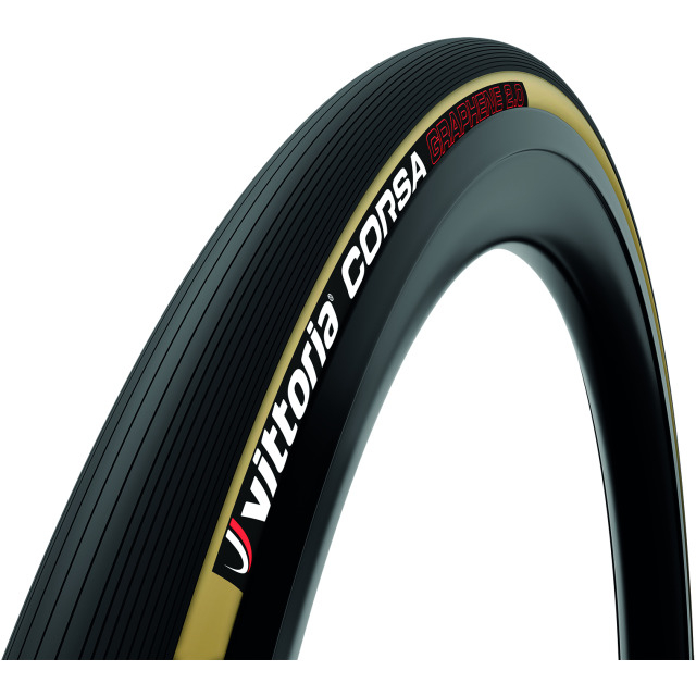 Vittoria Faltreifen Corsa, 700x30C, Graphene 2.0, faltbar, braun/schwarz