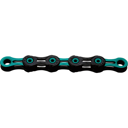 KMC Kette, X11 DLC, black/celeste, 118 Glieder