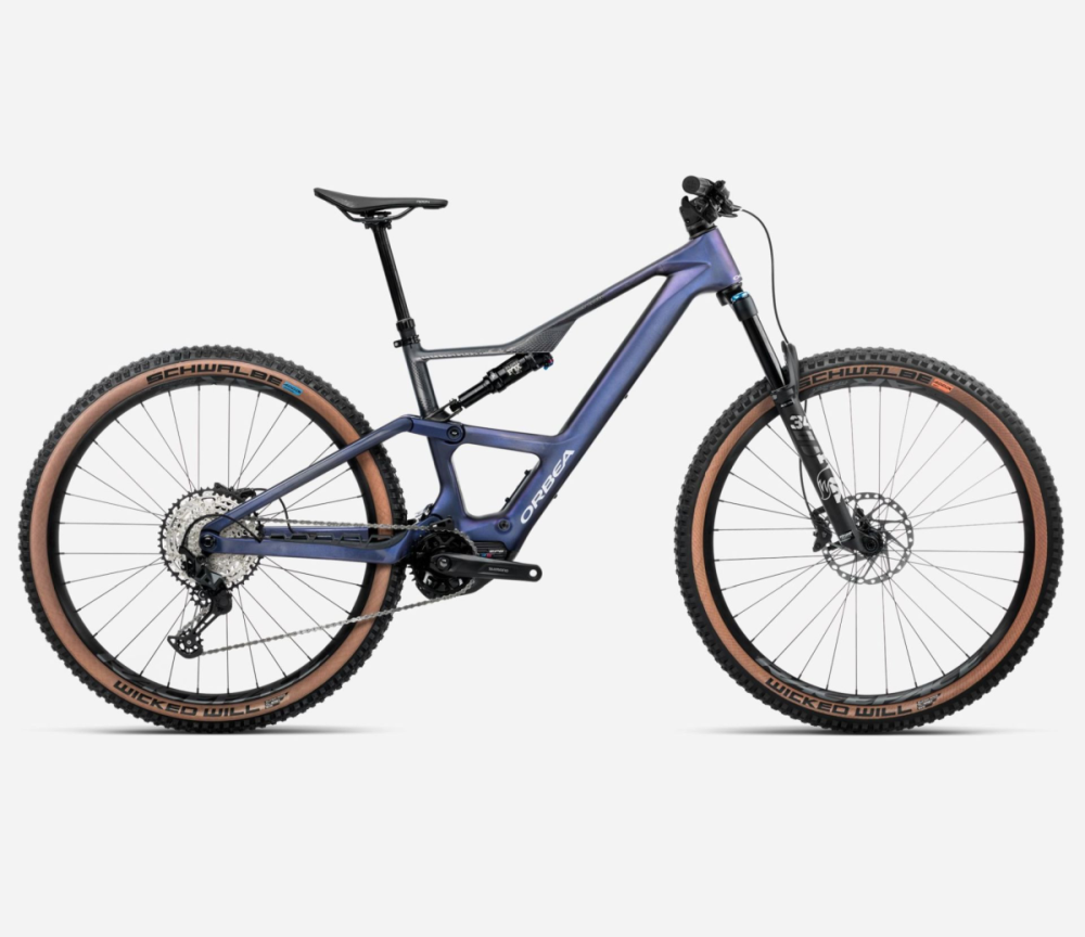 Orbea RISE SL M20 Tanzanite Carbon View - Carbon Raw 630Wh, L