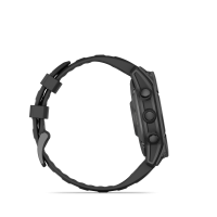Garmin fēnix® E – 47 mm, AMOLED, mit QuickFit®-Silikon-Armband 22 mm, Sportuhr, Schwarz/Schiefergrau