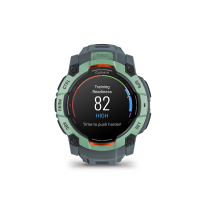 Garmin Instinct 3 – 45 mm, AMOLED, mit Silikon-Wechselarmband 22 mm, Sportuhr, Twilight/Neo Tropic