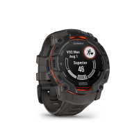 Garmin Instinct 3 – 50 mm, Solar, Twilight mit Silikon-Wechselarmband 26 mm, Sportuhr, Kohle/Schwarz