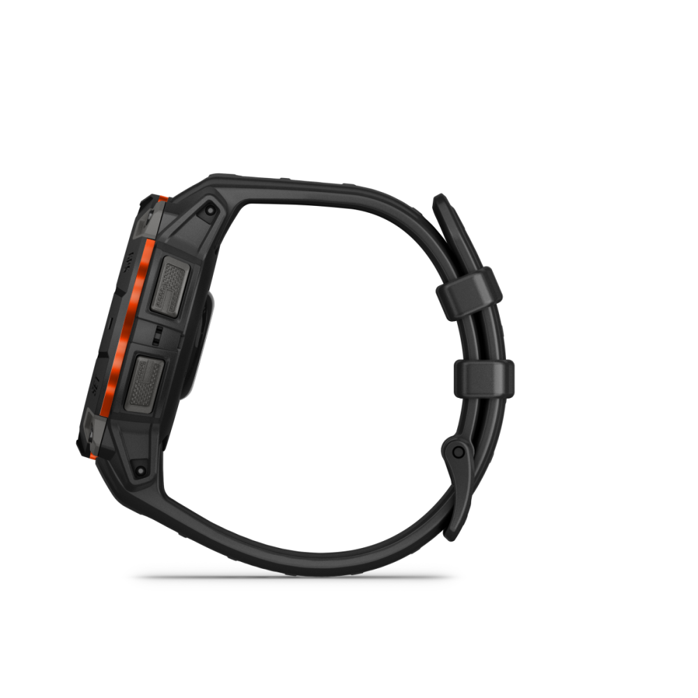 Garmin Instinct 3 – 45 mm, Solar, mit Silikon-Wechselarmband 22 mm, Sportuhr, Schwarz