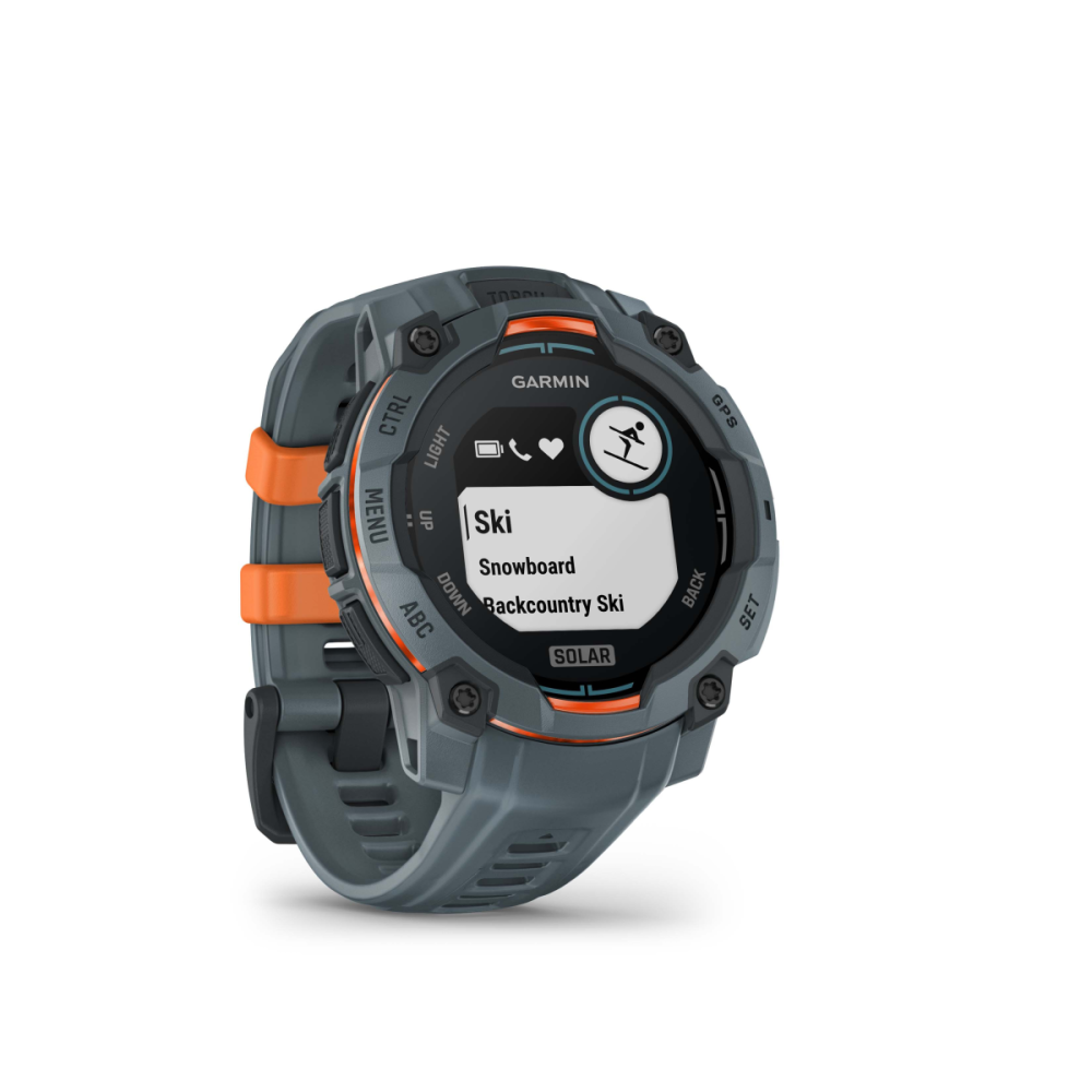 Garmin Instinct 3 – 45 mm, Solar, mit Silikon-Wechselarmband 22 mm, Sportuhr, Twilight