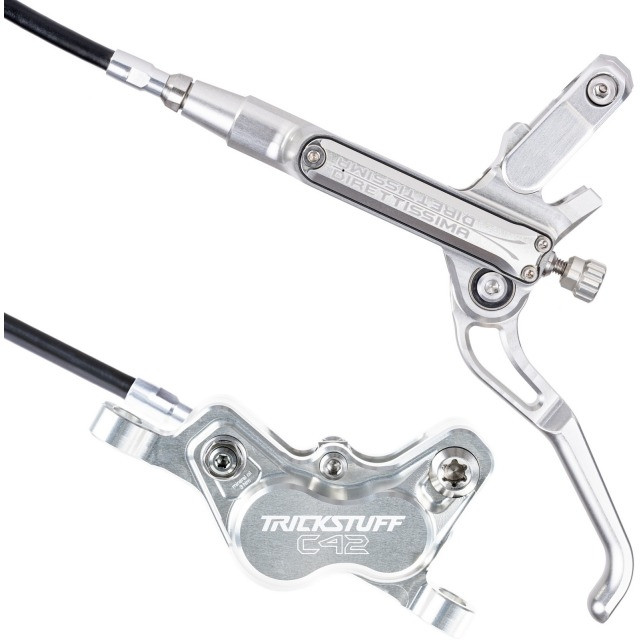 Trickstuff Scheibenbremsen-Set Direttissima, silber, Set 900/1700 mm