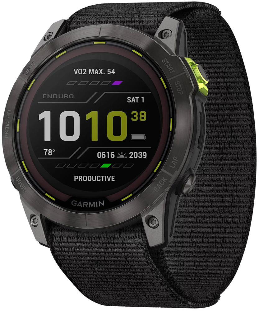 Garmin Enduro™ 2 – Schwarz/Schiefergraues DLC Titan