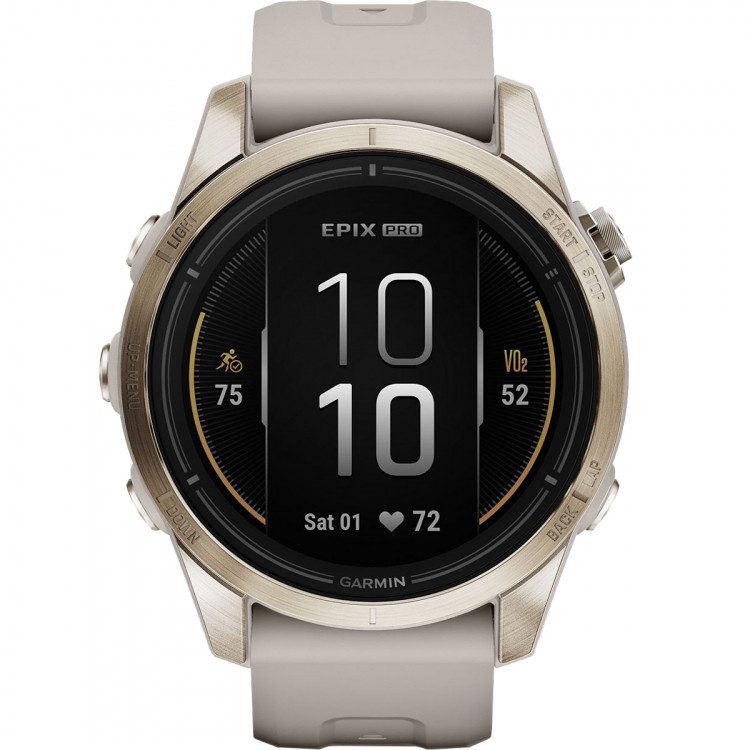 Garmin EPIX PRO, 42mm, Saph, Soft Gold SS, Lt. Sand, Sportuhr
