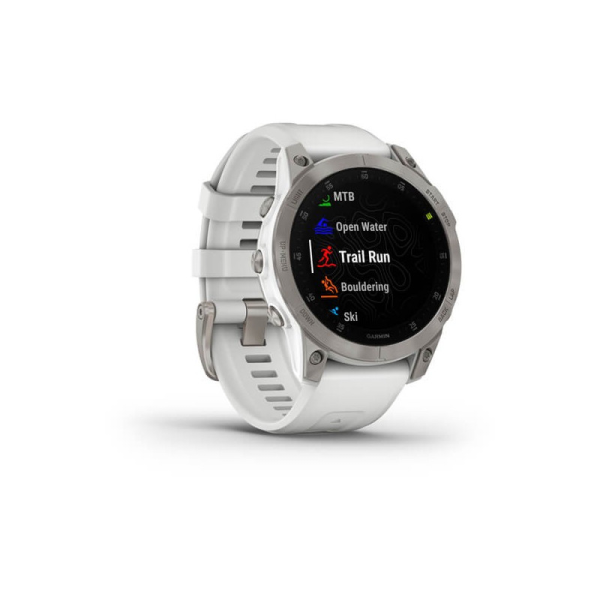 Garmin epix™ (Gen 2) – Sapphire Edition | 47 mm, Schneeweiss/Titanium Titan 22 mm