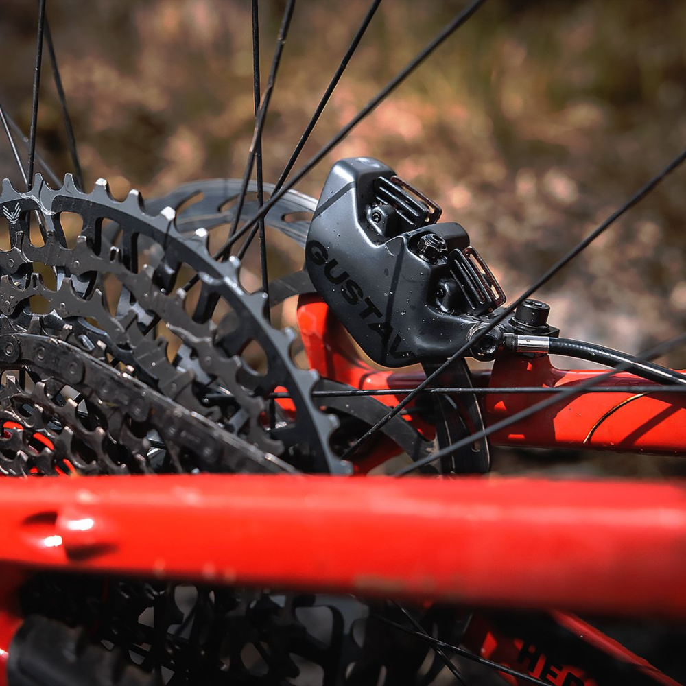 Magura GUSTAV Pro First Edition Set, 4-Kolbenbremse, 1-Finger Alu Hebel