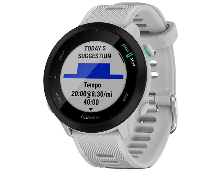 Garmin Forerunner 55 White, Sportuhr