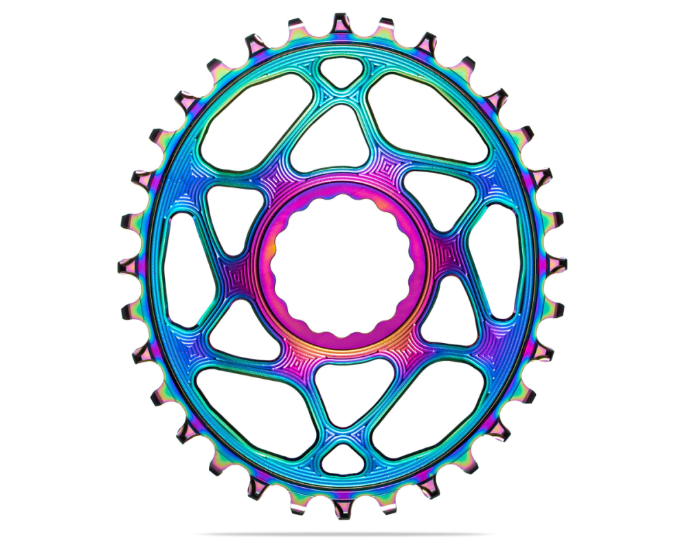 absoluteBLACK absoluteBLACK, Kettenblatt, OVAL, MTB, für RaceFace Cinch, Direct-Mount, - Boost 148, PVD RAINBOW...