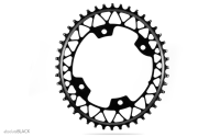 absoluteBLACK absoluteBLACK, Kettenblatt, OVAL, Gravel - Cyclocross, 1x 110/4, assymetrisch, GREY - GRAU, 44 Zähne