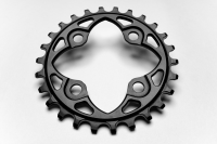 absoluteBLACK absoluteBLACK, Kettenblatt, RUND, MTB, 104/64, Spider, BLACK - SCHWARZ, 26 Zähne