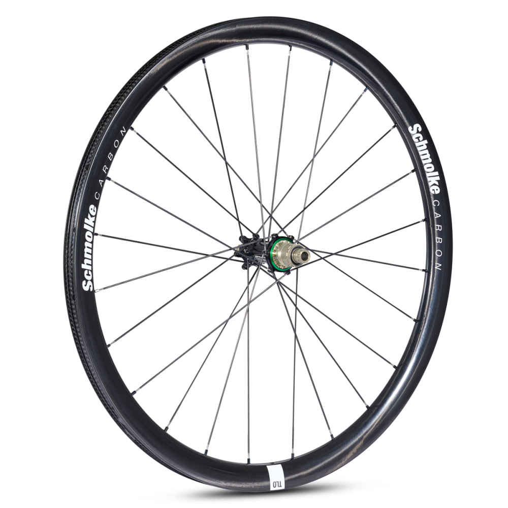 Schmolke Carbon TLO 37 TLR Disc, CenterLock, Extralite SPD 3+ Ceramic, Laufradsatz, Black Edition, Sram XDR