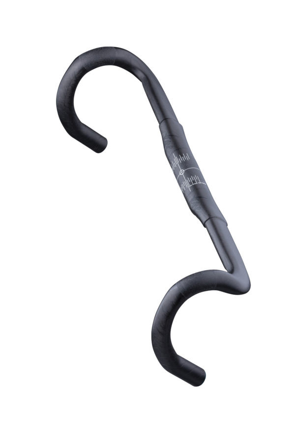 Tune GEWEIH Karbonlenker, Rennrad - ROAD, 440mm (mitte-mitte), Flare 4°, Drop 125mm, UD-optik, schwarz