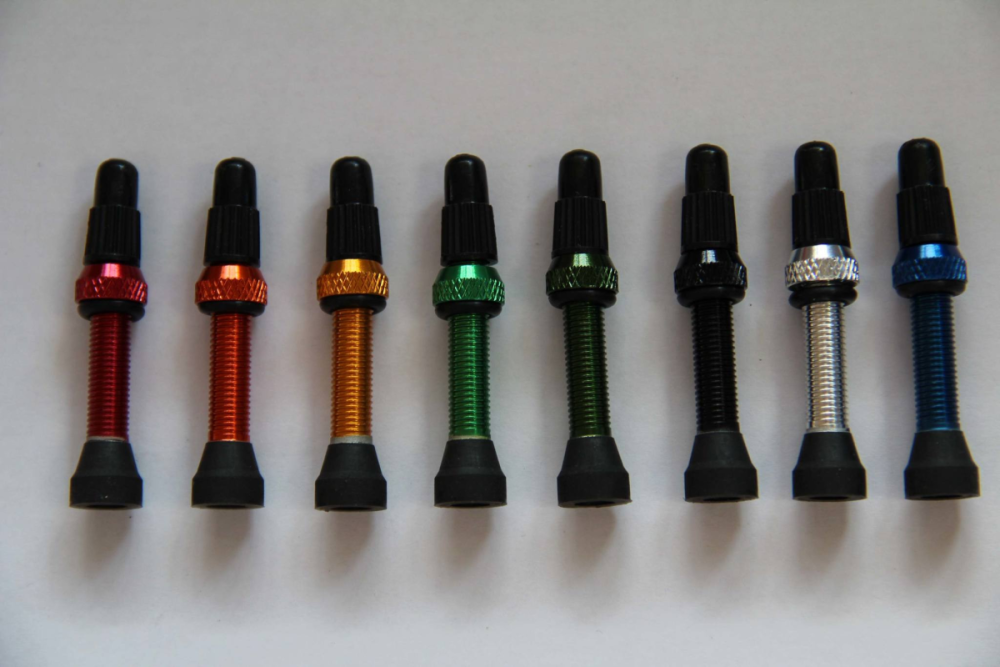 Tune tubeless Ventil/Valve, 1 Stück (einzeln), Länge 35mm, Sclaverand, Aluminium, Giftgrün - froggy gr...